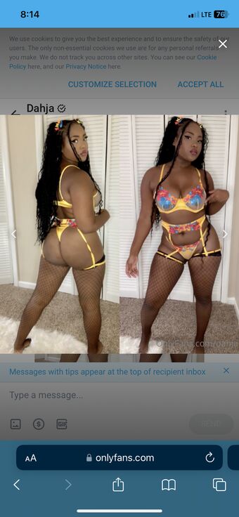 Dahja Nøgen Lækager OnlyFans Foto 11
