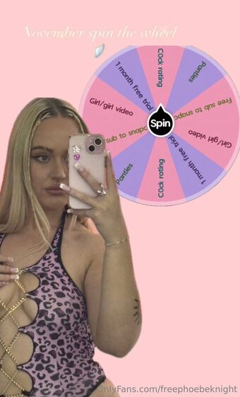 freephoebeknight Nøgen Lækager OnlyFans Foto 12