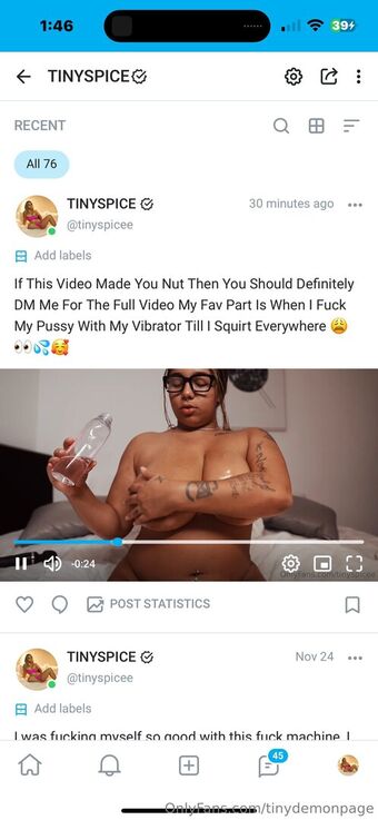 tinydemonpage Nøgen Lækager OnlyFans Foto 9