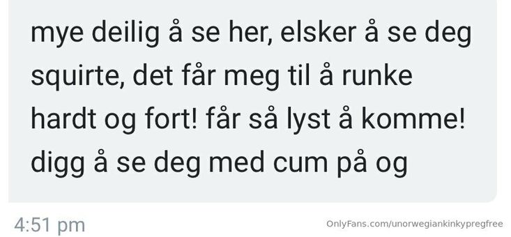 unorwegiankinkypregfree